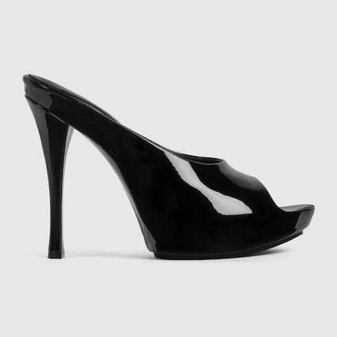 Women's stiletto platform slide
