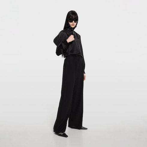 Silk crêpe de chine pants