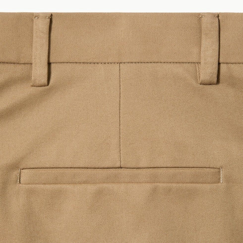 Cotton twill pants with Web detail