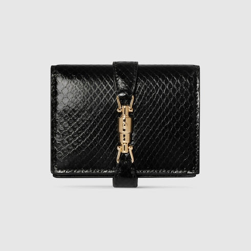 Gucci Jackie anaconda medium wallet