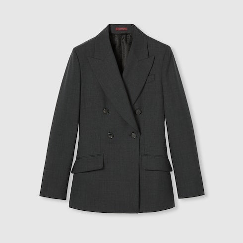 Double-breasted wool jacket