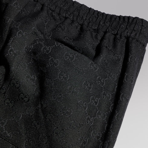 GG canvas linen blend shorts