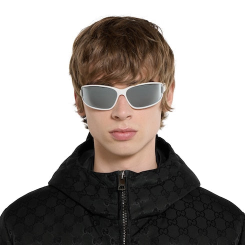 Rectangular frame sunglasses