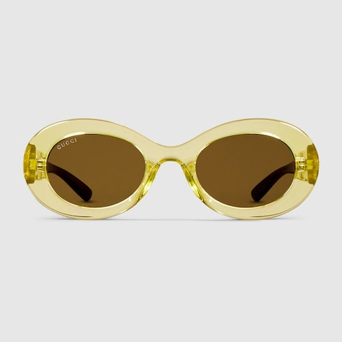 Oval frame sunglasses