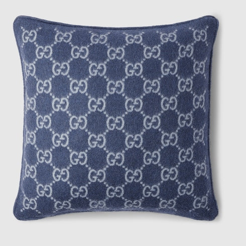 GG wool cashmere jacquard cushion