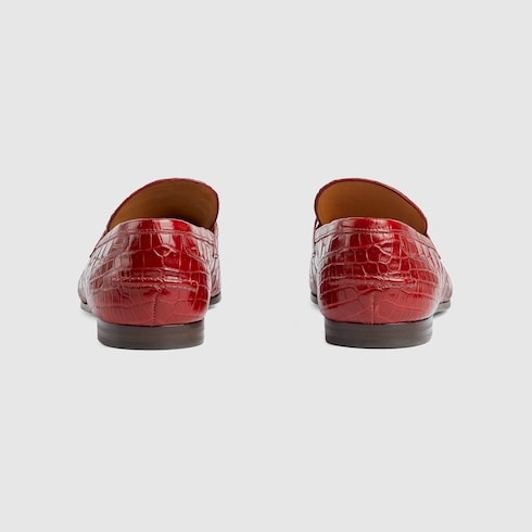 Men's Gucci Jordaan crocodile loafer