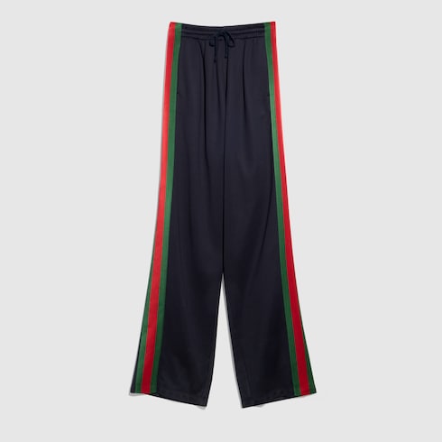 Silk cotton sportswear pants with Web