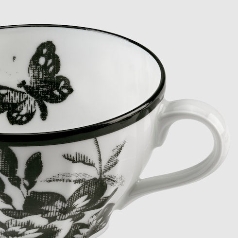 Herbarium teacup and saucer, set of two