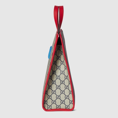 Children's printed GG tote bag
