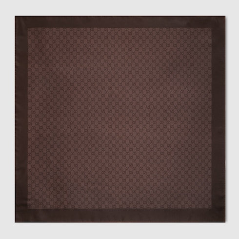 GG silk twill jacquard carré