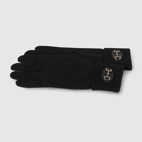 Wool gloves with Horsebit