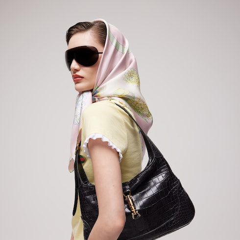 Printed silk twill carré