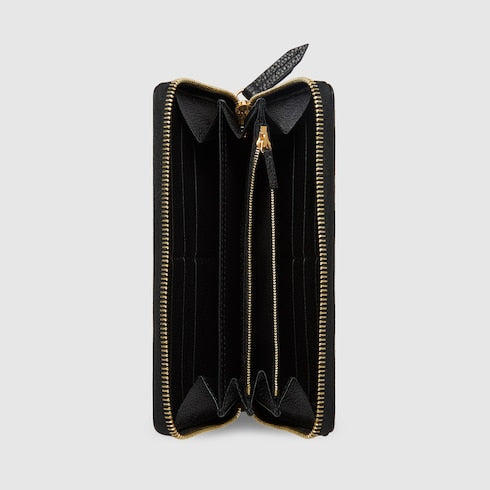 Bi-color GG Marmont zip around wallet