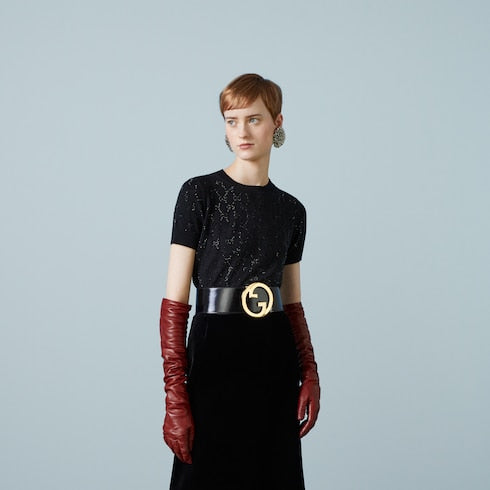 Fine wool GG crystal top