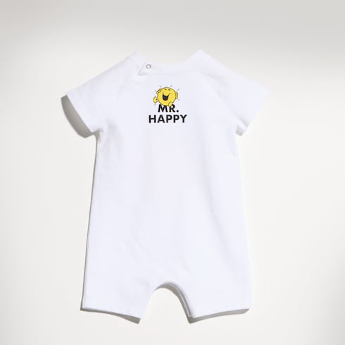 Baby cotton one-piece with prints