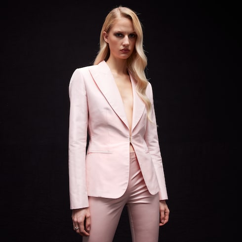 Fine silk faille jacket