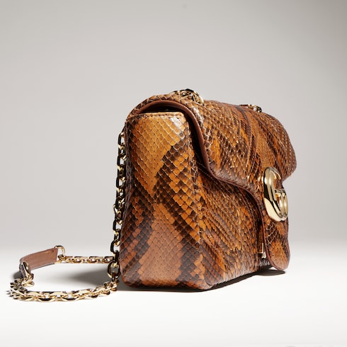 GG Marmont python medium shoulder bag