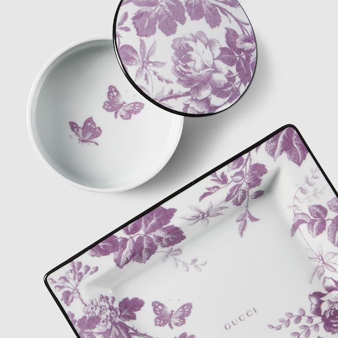 Gucci Flora Sketch print round box