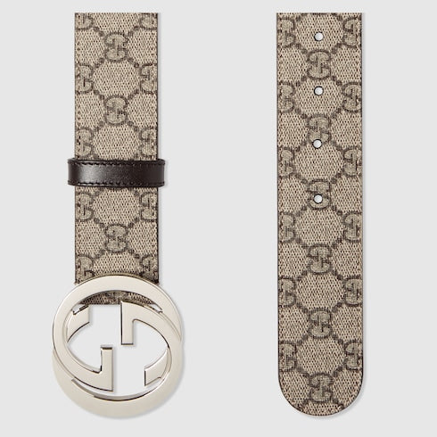 Belt with Interlocking G buckle