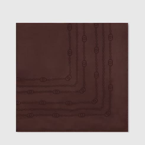Interlocking G chain silk carré