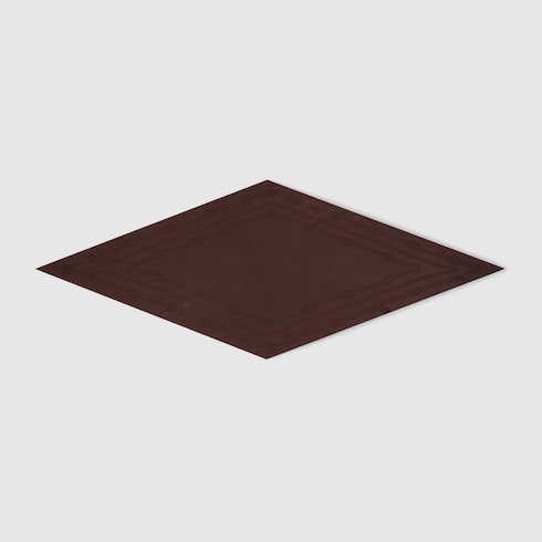 Interlocking G chain silk diamond scarf