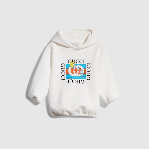 Baby cotton jersey hooded sweatshirt