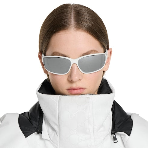 Rectangular frame sunglasses