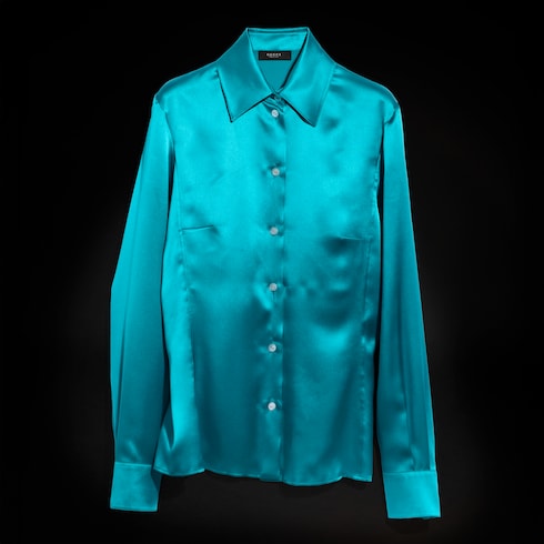 Silk satin shirt