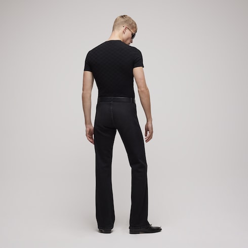 Technical GG fabric jacquard T-shirt