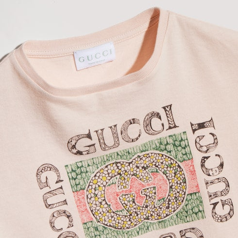 Children's cotton T-shirt with print