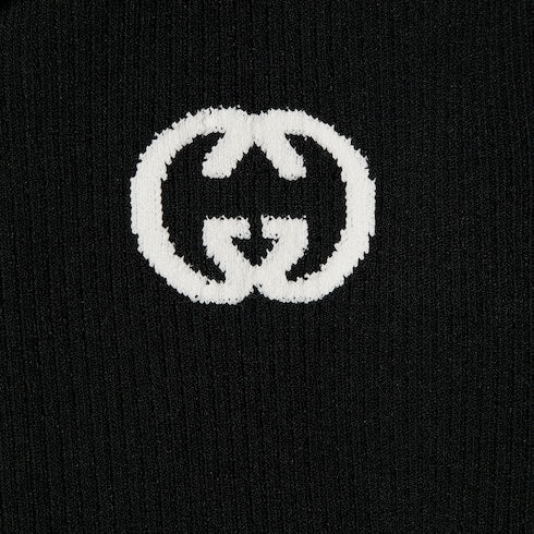Ribbed zip jacket with intarsia