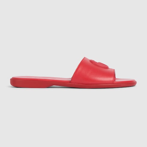 Women's slide sandal with Double G