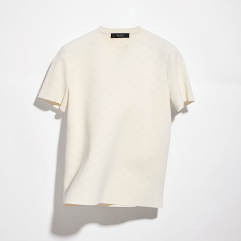 Technical GG fabric jacquard T-shirt