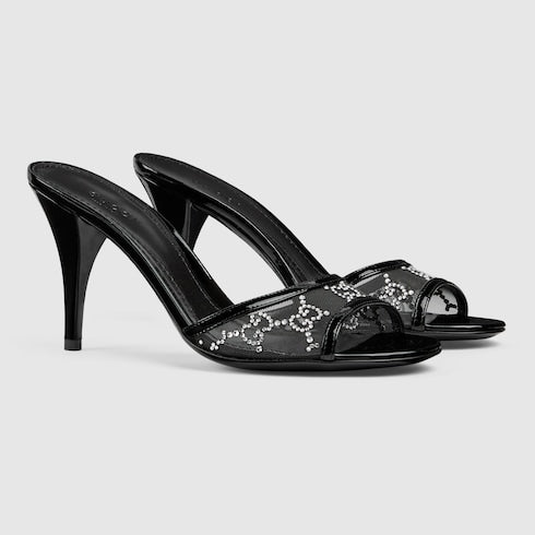 Women's crystal slide sandal