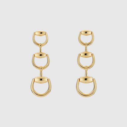 Gucci Horsebit 18k drop earrings