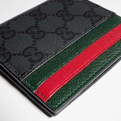 Bi-fold wallet with Web card slots