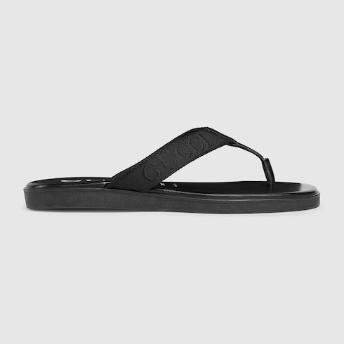 Men's thong with tonal logo