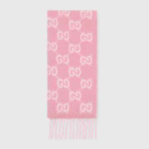 GG alpaca wool blend scarf