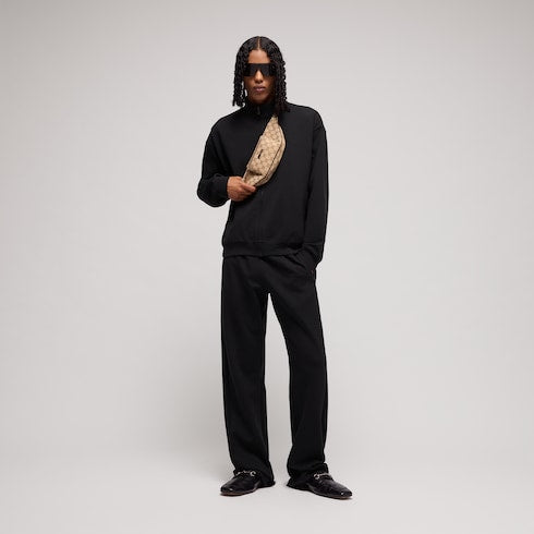 Stretch cotton jersey sportswear pants