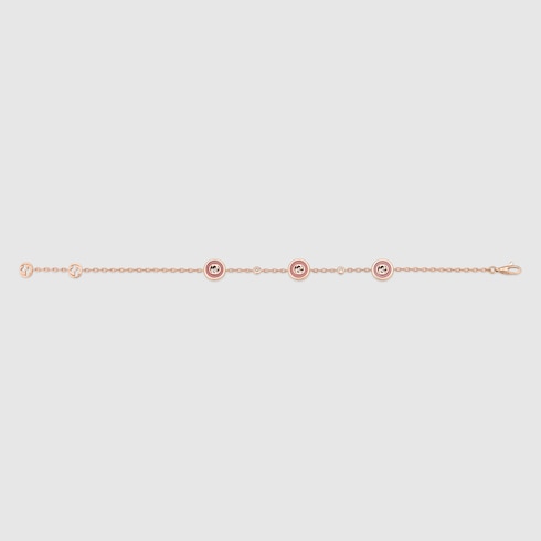 Gucci Interlocking 18k chain bracelet
