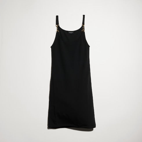 Viscose crêpe jersey dress with Horsebit