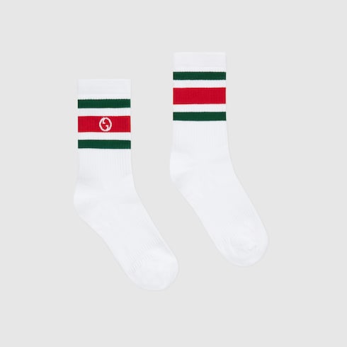 Round Interlocking G cotton socks