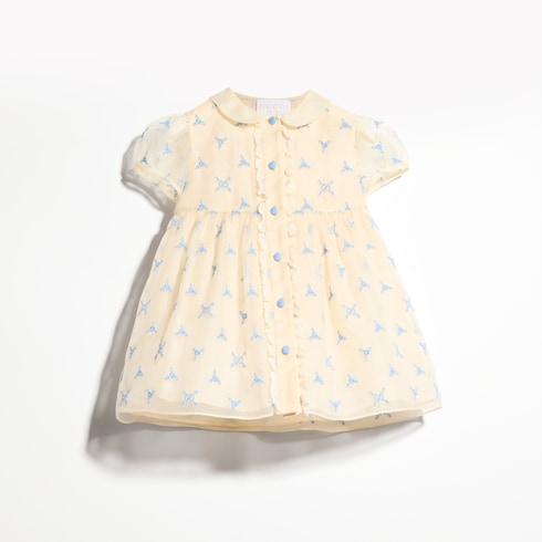 Baby embroidered silk dress