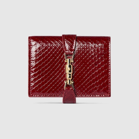Gucci Jackie python medium wallet