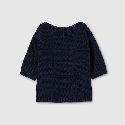 Children's cotton crochet sweater