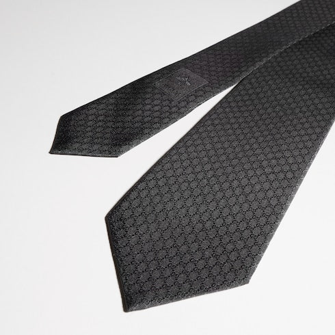 GG silk jacquard tie