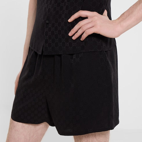 GG silk jacquard shorts