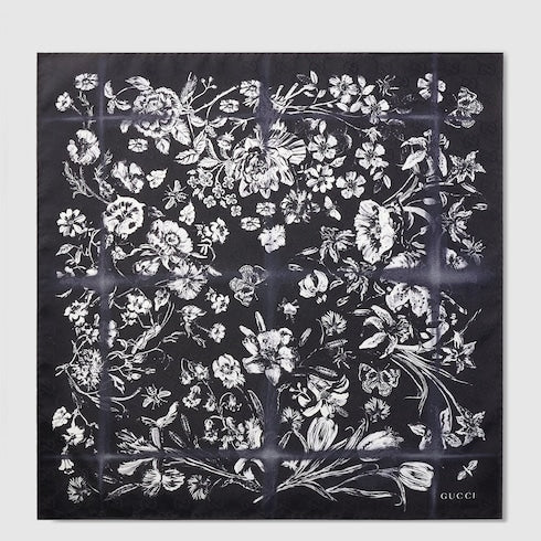 Cotton silk jacquard pocket square