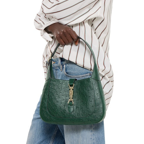 Gucci Jackie 1961 ostrich medium bag