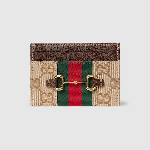 Gucci Horsebit Web card case